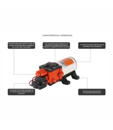 Bomba de pressostato automática Seaflo 12v 5.0 LPM 100PSI
