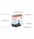 Interruptor de porão eletromagnético Seaflo 12V 25AMP