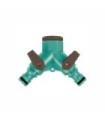 Adaptador grifo rosca 2 derivaciones Gardem