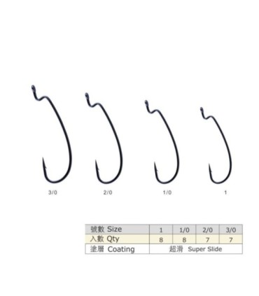 Gancio BKK Worm Hook 9001
