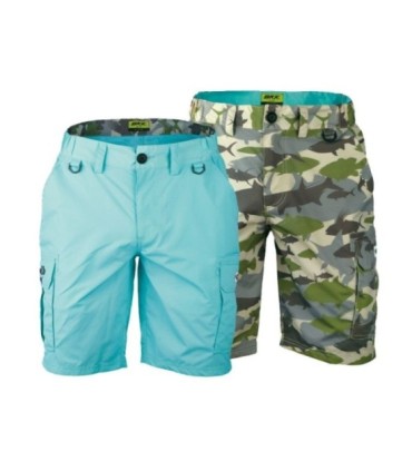 BKK Blue and camouflage technical shorts