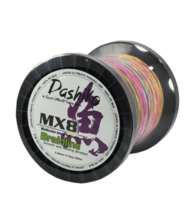 Multifilament Dashiko MX8 Multicolor Spule 1000 Meter