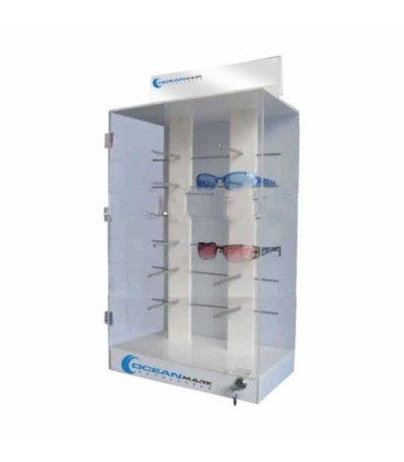 Présentoir 12 verres 400x200x500 avec serrure