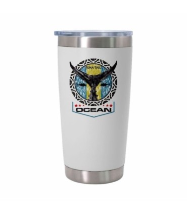 Coupe Isotherme Ocean White Thon Queue RIng 20oz 0,6Litros