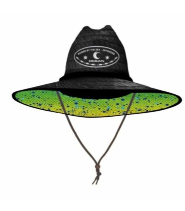 Ocean Stroh Mahi Mat Schwarz Erwachsene T58 Hut