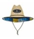 Sombrero Ocean Straw Hollow Canary Flag Adulto T58