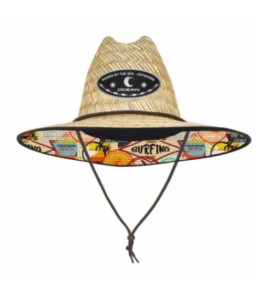 Sombrero Ocean Straw Hollow Surf Popurri Adulto T58