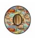 Sombrero Ocean Straw Hollow Surf Popurri Adulto T58