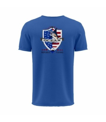 Ocean T-shirt Republic fishing Blue Various sizes