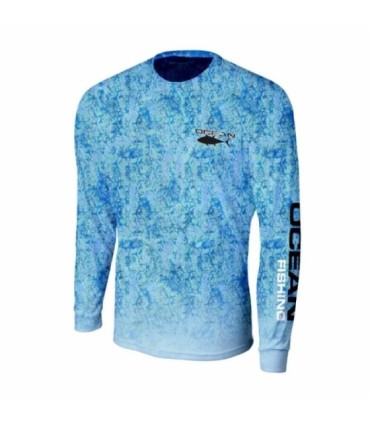 Chemise Technique Ocean Geo Bleu Différentes tailles