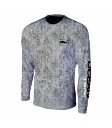 Camisa Tecnica Ocean Geo Grey Tallas varias