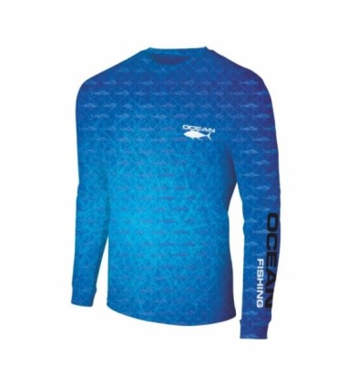 Camisa Técnica Ocean Aqua Bluefish Vários tamanhos