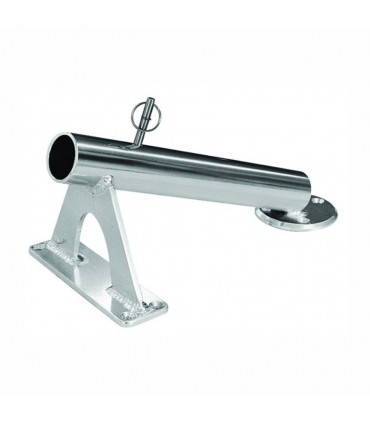 Rupp Fixed Mount Center Rigger Holder - Silver - CA-0002