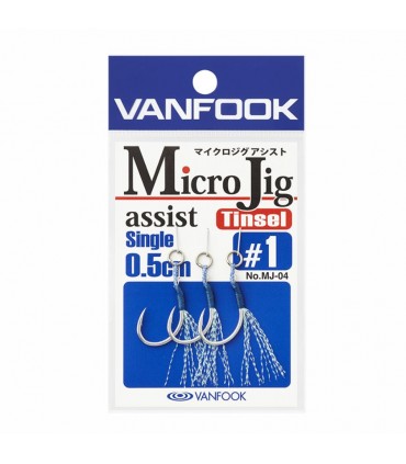 Vanfook Anzuelo Microjig Assist single MJ-04 varias medidas