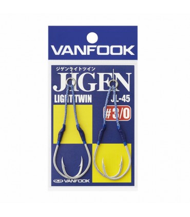 Vanfook Anzuelo Jigen Lighy Twin JL-45 varias medidas