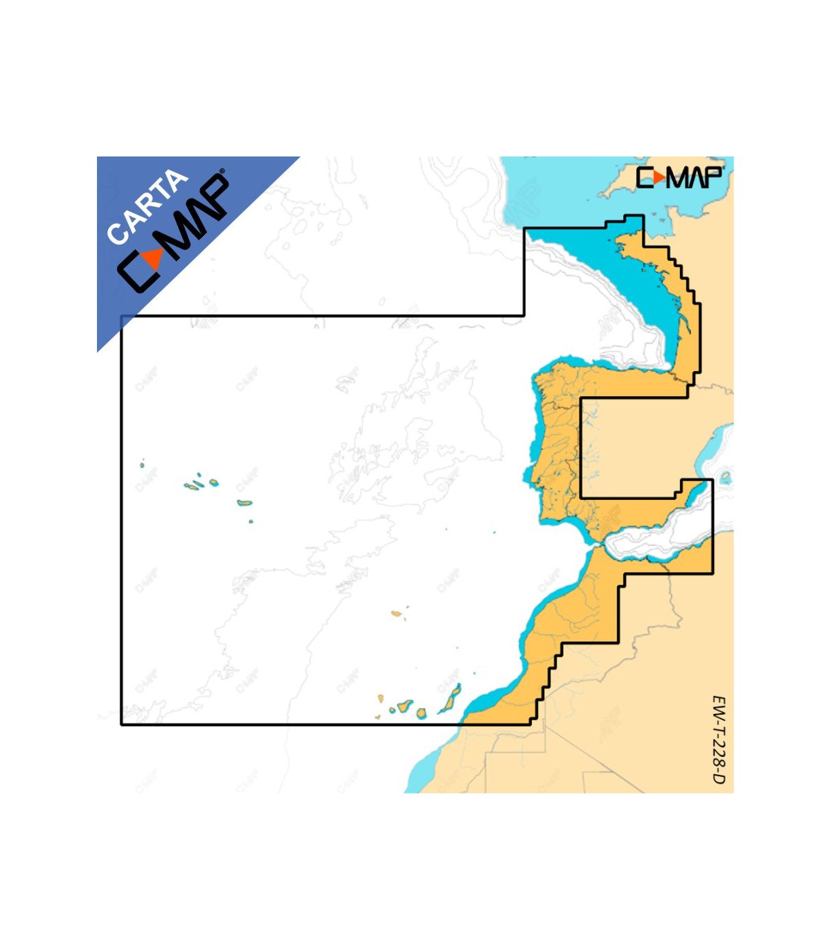Cartografia C-Map Reveal X Oeste Europa Large M-EW-T-228-R-MS