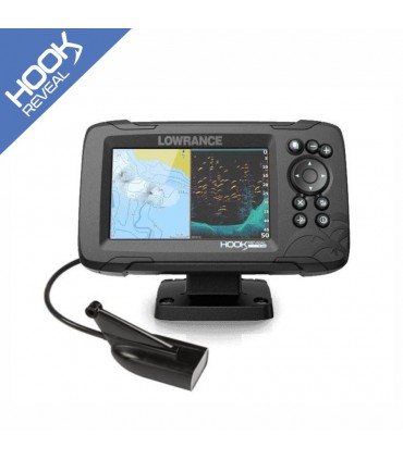 Sonda gps lowrance gancio Reveal-5 con hdi trasduttore 50/200 600w. CHIRP/Downscan 000-15502-001