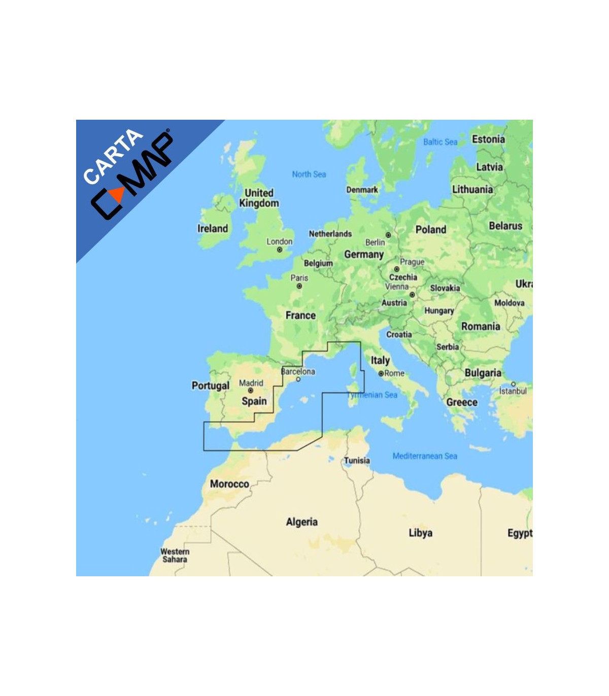 Cartografia C-Map Discover Oeste Mediterraneo M-EM-Y200-MS