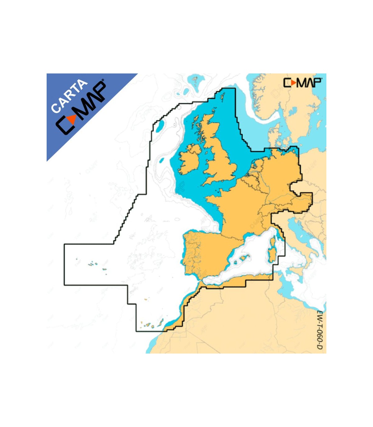 Cartografia C-Map Discover X ExtraLarga Centro,Oeste y Sur Europa M-EW-T-060-D-MS