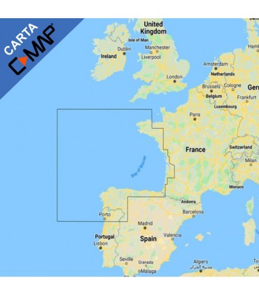 Cartografia C-Map Discover Nord della Spagna M-EW-Y207-MS