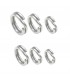 Anello diviso in acciaio inox ST varie misure