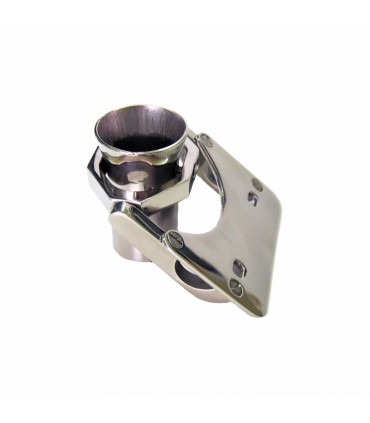 copy of Porte-canne à encastrer circulaire 30º avec passage en acier inoxydable