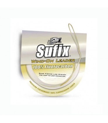 Sufix wind on the leader fluorocarbon
