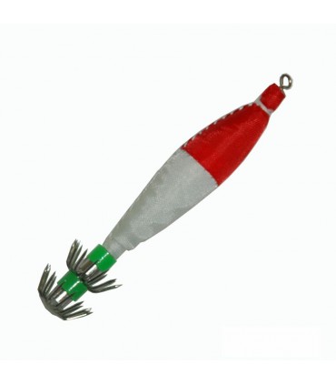 Jibionera tela rojo blanco 12cm