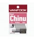 Gancho de Vanfook Anelado Chinu NS Preto vários tamanhos