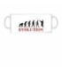 Fishing evolution white mug