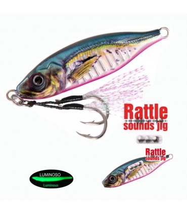 Accro à la bouteille de jig monté 77mm 80gr couleurs plusieurs