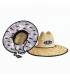 Ocean Straw Hollow Black Wave Hat Adult T58