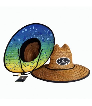 Hat Ocean Straw Mahi Mat Brown Adult T58