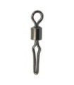 Clip roulant pivotant noir