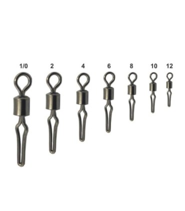 Swivel swivel rolling clip black