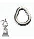 Fisherpro acciaio inox pera assist anello varie dimensioni