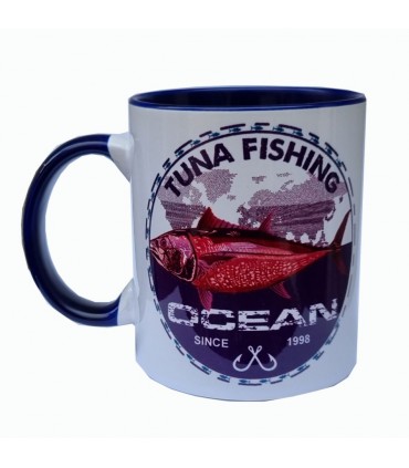 Caneca de pesca de atum do oceano 11 onças 9,5 * 8,2 cm