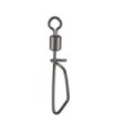 Rolling T swivel swivel with black safety pin