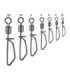 Rolling T swivel swivel with black safety pin