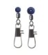 Swivel swivel Rolling PVC snap black