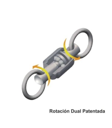 Emerillon giratorio a bolas Fisherpro inoxoxidable