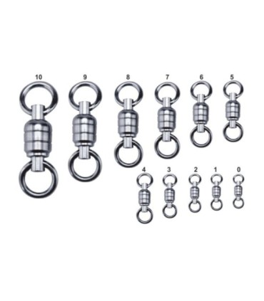 Emerillon giratorio a bolas Fisherpro inoxoxidable