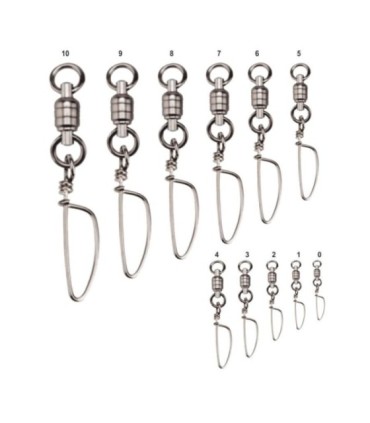Fisherpro Tuna swivel swivel with stainless safety pin