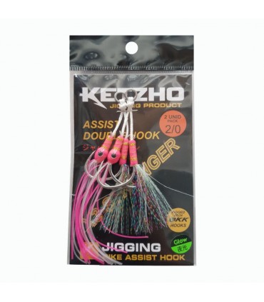 Pike Assist crochet double rose 2 unités