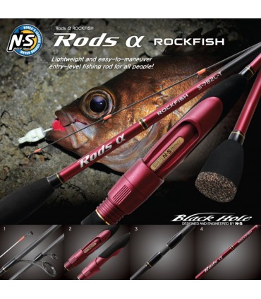 Canne Black Hole Rockfishing S Rods Rockfish 1-4gr 2,33m