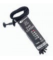 Leash Bodyboard tape security Biceps double swivel+Plug black 4' - 7mm