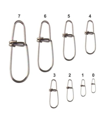 Imperdibile Crosslock snap in acciaio inossidabile
