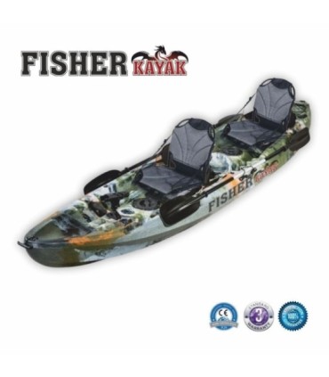 KAYAK TANDEM 12F LONGO 3.70m LARGURA 0.86m