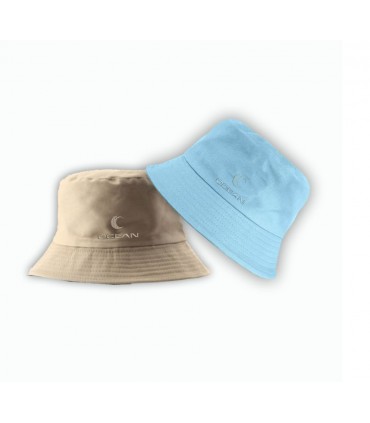 Sombrero pescador reversible Ocean 58 Beige/Azul clielo