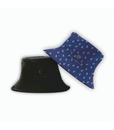 Sombrero pescador reversible Ocean 58 Nautica-Negro